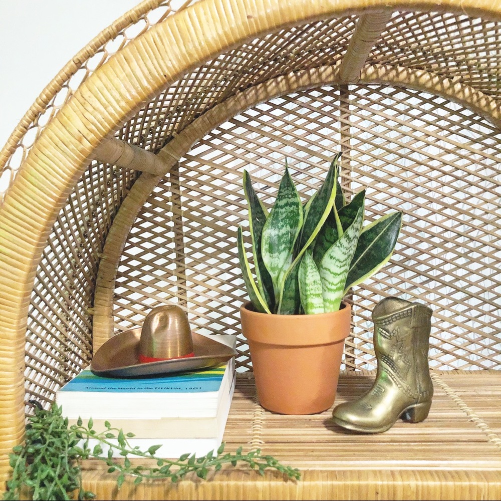 Vintage Brass Cowboy Boot